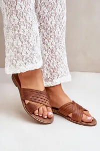 Kožené Dámske Šľapky Lewski Shoes