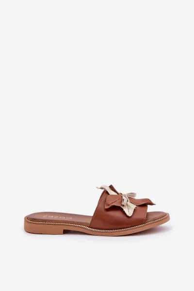 Lewski Shoes Šľapky S Dekoráciou Prírodná Koža Zazoo