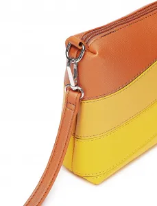 VUCH Coalie Striped Yellow Handbag