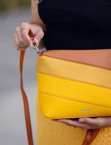 VUCH Coalie Striped Yellow Handbag