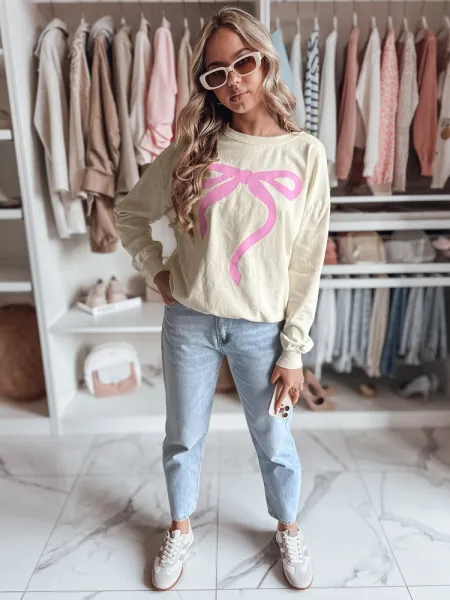 Dámska oversize mikina SOFTTIE béžová