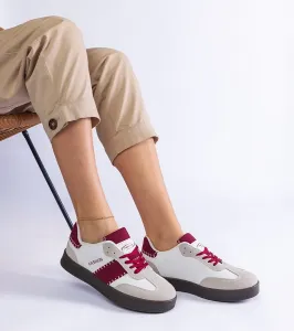 D/CEO White trainers Justar