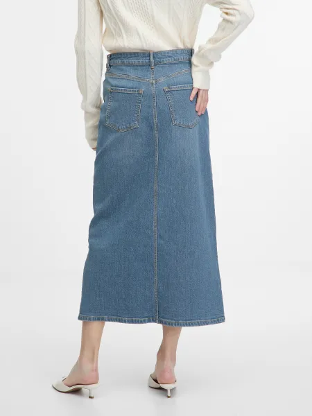 Blue Women's Denim Maxi Skirt ORSAY - Women's