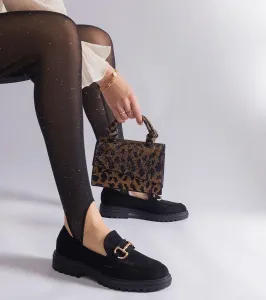 D/CEO Black loafers Hashtag
