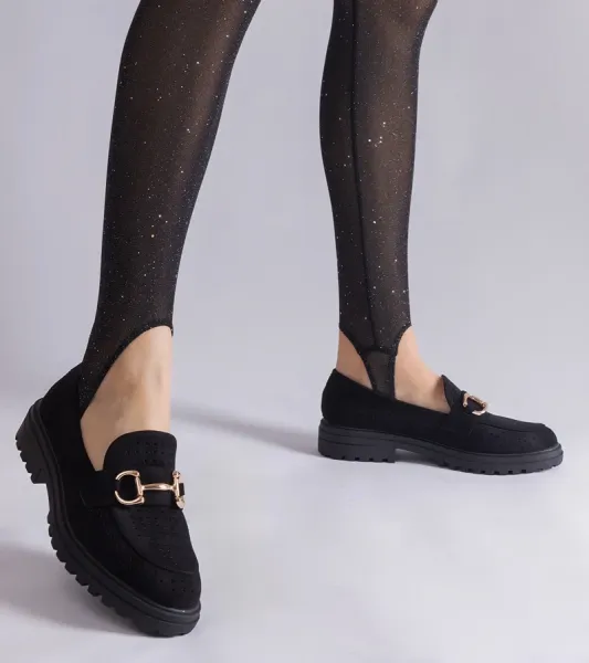 D/CEO Black loafers Hashtag