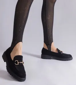 D/CEO Black loafers Hashtag
