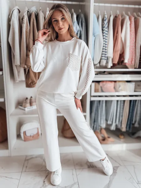 Dámska oversize mikina LUXEEN ecru