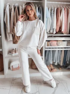Dámska oversize mikina LUXEEN ecru