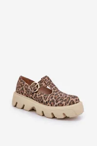 Semišové Poltopánky S Prackou V Leopardom Zazoo