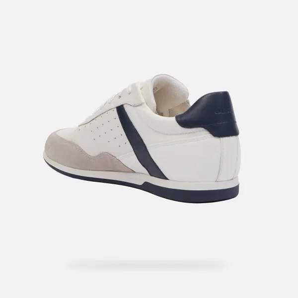 White men's sneakers Geox Renan - Men's