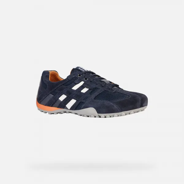 Dark blue men's sneakers Geox Snake - Men's