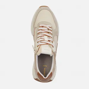 Cream women's sneakers Geox Amabel - Women's