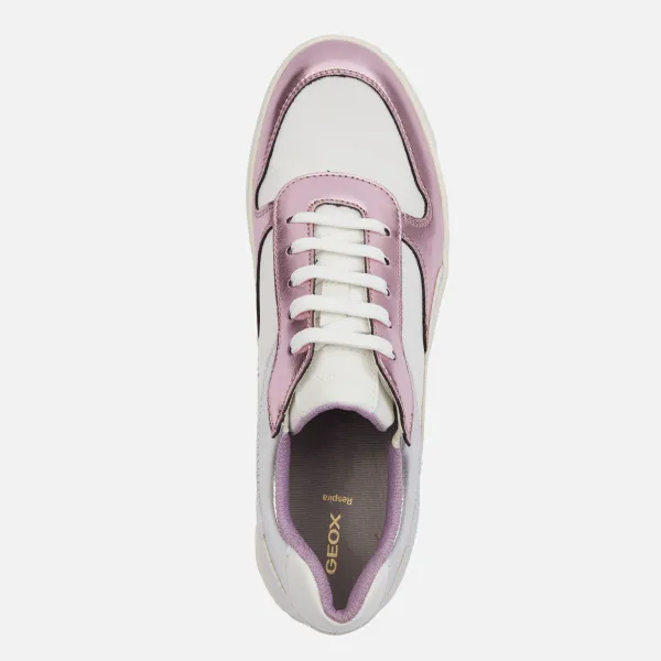 Silver women's sneakers Geox Jaysen - Women's
