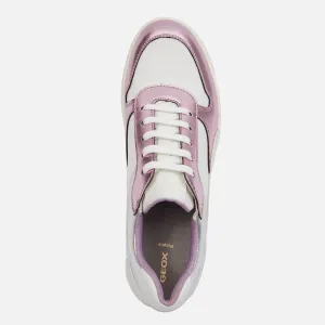 Silver women's sneakers Geox Jaysen - Women's