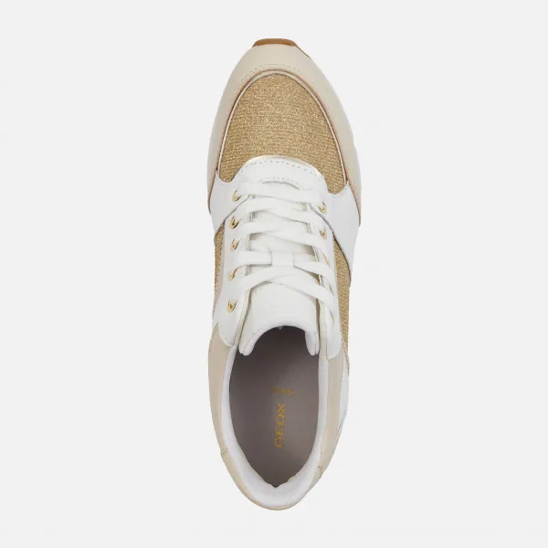White women's sneakers Geox Zosma - Women's