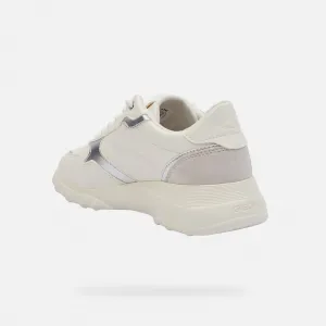 White women's sneakers Geox Alleniee - Women's
