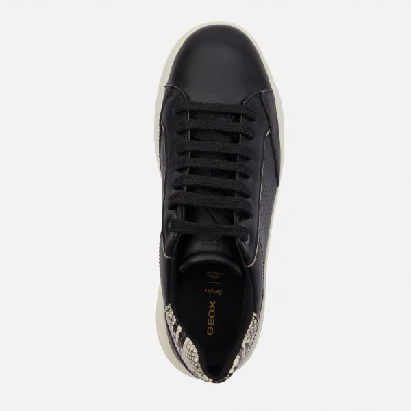 Black women's sneakers Geox Spherica ECUB-2 - Women's