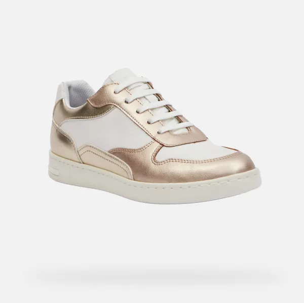 White women's sneakers Geox Jaysen - Women's