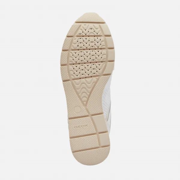 White women's sneakers Geox Zosma - Women's