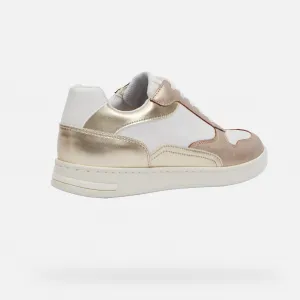 White women's sneakers Geox Jaysen - Women's