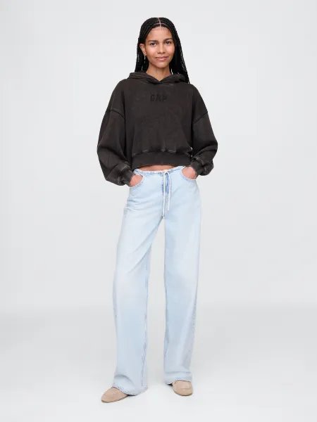 GAP Logo Cropped Hoodie - Ladies