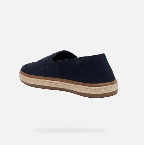 Dark blue men's slip-on espadrilles Geox Pantelleria - Men's