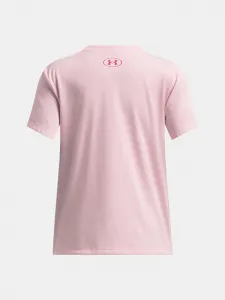 Girls' T-shirt Under Armour UA Bubble Wordmark SS - Girls