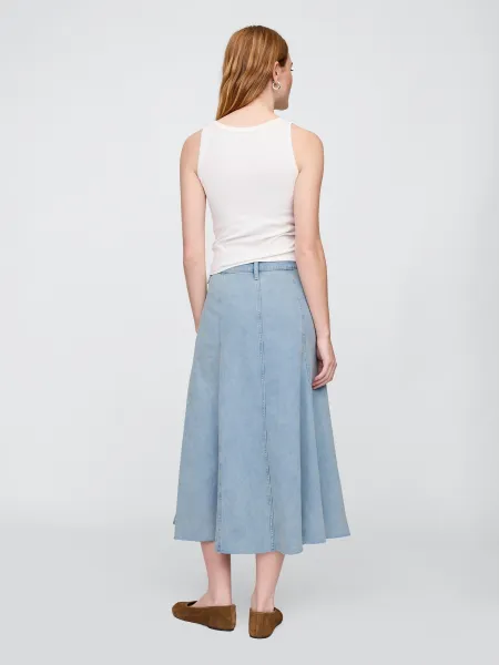 GAP Denim maxi skirt UltraSoft - Women's