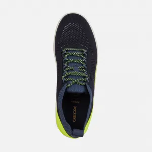 Dark Blue Men's Geox Spherica Sneakers - Men's