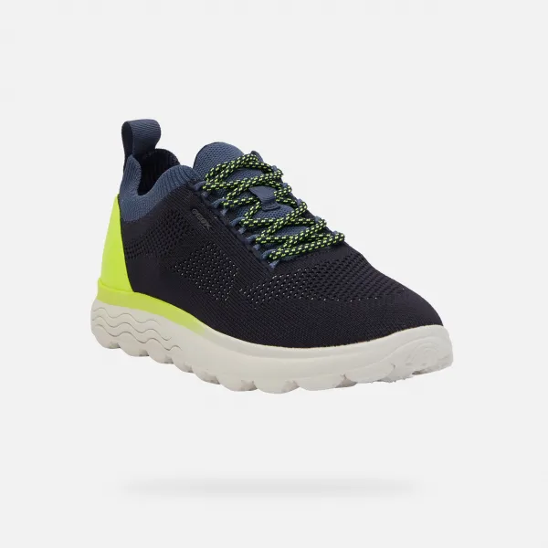 Dark Blue Men's Geox Spherica Sneakers - Men's