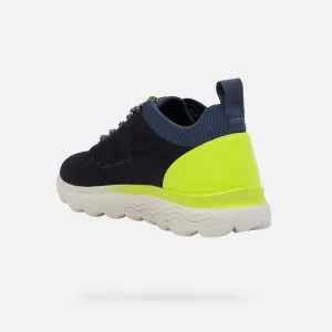 Dark Blue Men's Geox Spherica Sneakers - Men's
