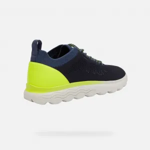 Dark Blue Men's Geox Spherica Sneakers - Men's