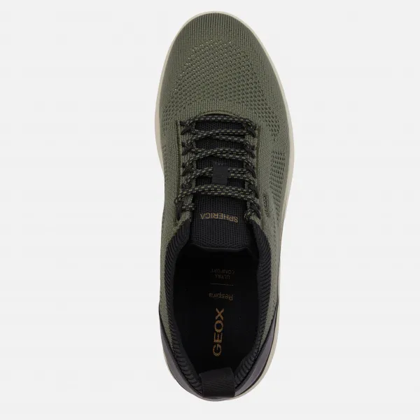 Dark green men's sneakers Geox Spherica - Men's