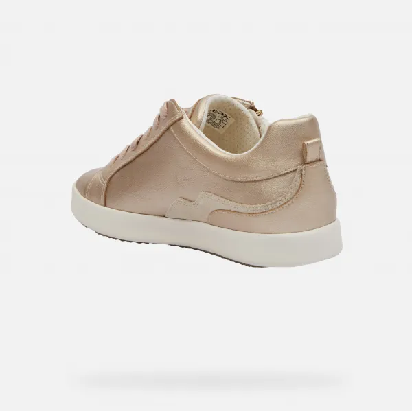 Gold women's sneakers Geox Blomiee - Women's