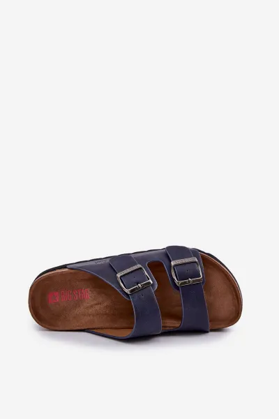 BIG STAR SHOES Ľahké Pánske Sandále S Prackami Eko Koža Big Star