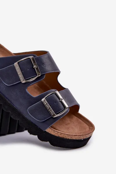 BIG STAR SHOES Ľahké Pánske Sandále S Prackami Eko Koža Big Star