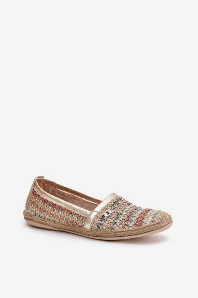 Elegantné Kožené Espadrilky S Pletením Multikolor Zazoo 10178