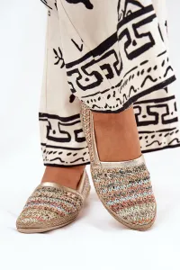 Elegantné Kožené Espadrilky S Pletením Multikolor Zazoo 10178