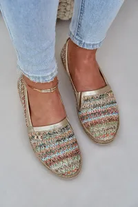 Elegantné Kožené Espadrilky S Pletením Multikolor Zazoo 10178