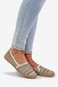 Elegantné Kožené Espadrilky S Pletením Multikolor Zazoo 10178