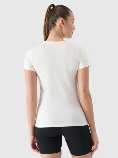 Dámske tričko s krátkym rukávom 4F TSHIRT F1995-11S-OFF WHITE