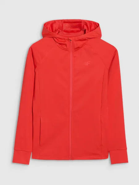 Dámska tréningová mikina so zipsom 4F SWEATSHIRT FNK F467-62S-RED