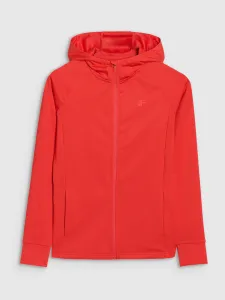 Dámska tréningová mikina so zipsom 4F SWEATSHIRT FNK F467-62S-RED