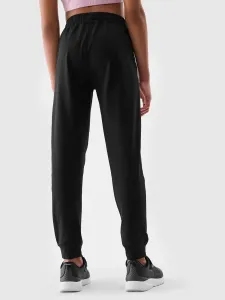 Dievčenské tréningové nohavice 4F JUNIOR TROUSERS FNK-JWSS25TFTRF0875-20S-BLACK