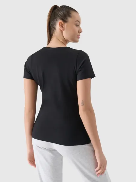 Dámske tričko s krátkym rukávom 4F TSHIRT F1995-20S-DEEP BLACK