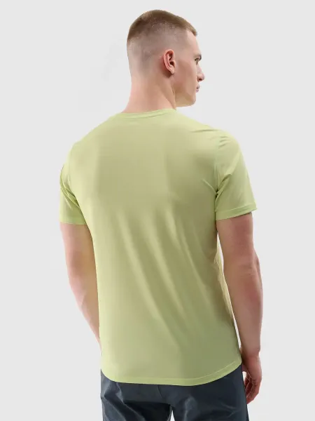 Pánske tréningové tričko s krátkym rukávom 4F TSHIRT FNK M1343-45S-CANARY GREEN