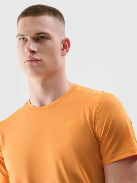 Pánske tréningové tričko s krátkym rukávom 4F TSHIRT FNK M1343-70S-ORANGE