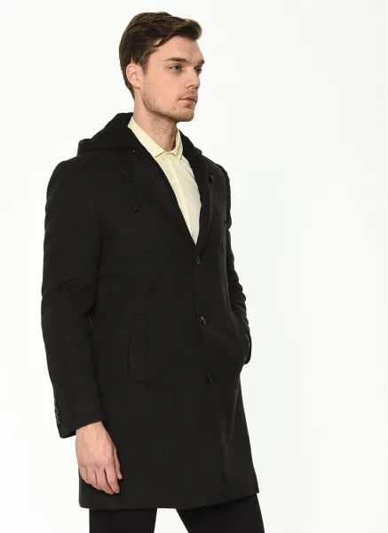PLT8371 DEWBRRY MEN'S COAT-ANTHRACITE