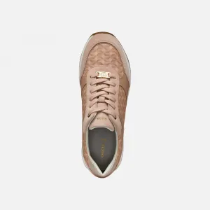 Cream women's sneakers Geox Desya - Women's