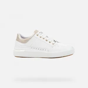 White women's sneakers Geox Dalyla - Women's